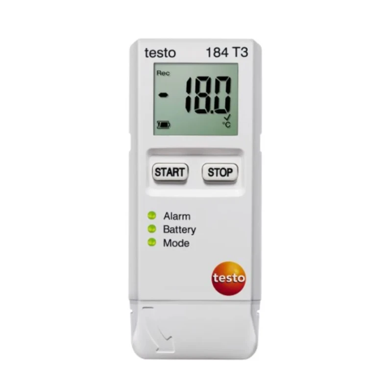 Testo 184-T3 Temperature Data Logger USB, 1 Channel, ±0.5 °C Accuracy, IP67, LCD Display 0572 1843