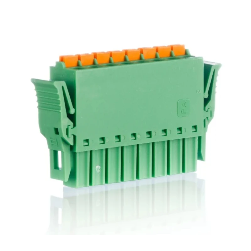 Phoenix Contact FMC 1.5/8-ST-3.5-RF Series Pluggable Terminal Block, 8-Contact, 3.5 mm Pitch, 1 Row, Female 1952089