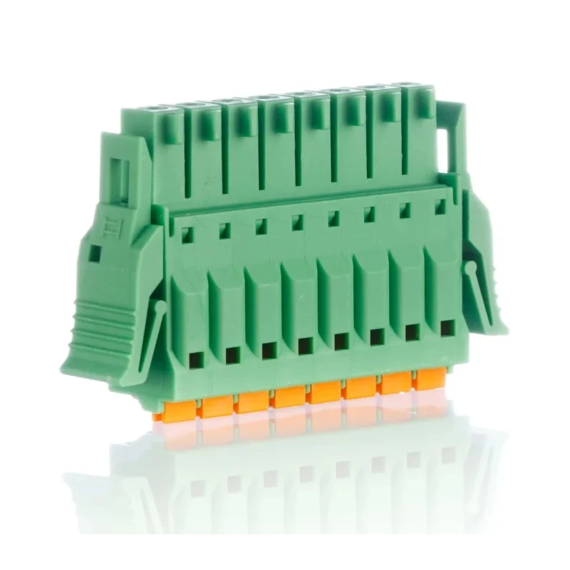 Phoenix Contact FMC 1.5/8-ST-3.5-RF Series Pluggable Terminal Block, 8-Contact, 3.5 mm Pitch, 1 Row, Female 1952089