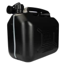 RS PRO Fuel Storage Plastic Jerry Can 10L Capacity Black Diesel Colour Code 851-7512