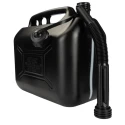 RS PRO Fuel Storage Plastic Jerry Can 10L Capacity Black Diesel Colour Code 851-7512