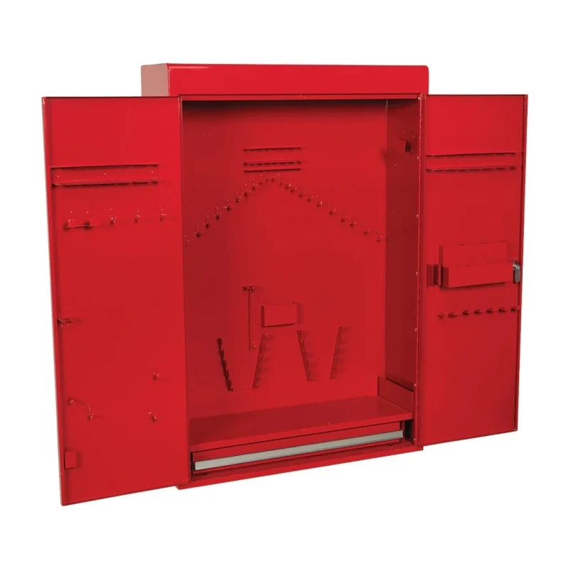 RS PRO Wall Mount Tool Cabinet 1 Drawer Heavy Gauge Steel Red 851-7616