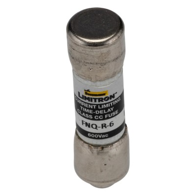 Eaton 6A Time Delay Melamine Cartridge Fuse, 10 x 38 mm, 600V AC FNQ-R-6