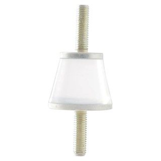 Taica Cylindrical M4 Anti-Vibration Mount Male to Male Bobbin Silicone Gel 4mm Bore 18mm OD 13mm H THETA-A SUS