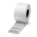 Phoenix Contact Panel Marker, 100 mm Length, Silver Polyester Label Roll, 300 Individual Labels 0817112