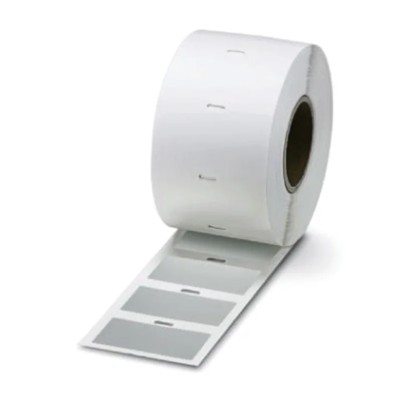 Phoenix Contact Panel Marker, 100 mm Length, Silver Polyester Label Roll, 300 Individual Labels 0817112