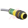 Banner Retroreflective Photoelectric Sensor Barrel Style 2 m Detection Range Relay Output IP69K 855-8513