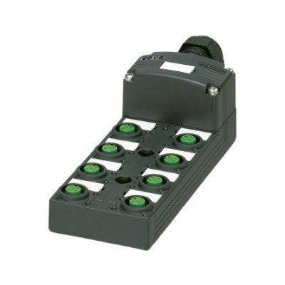 Phoenix Contact SACB Series Sensor Box 8 Port M12 Socket 24-30V IP65, IP67 1412060