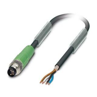Phoenix Contact Sensor Actuator Cable Male 4 Way M8 to Unterminated, Polyurethane Jacket 5m 30V 1521834