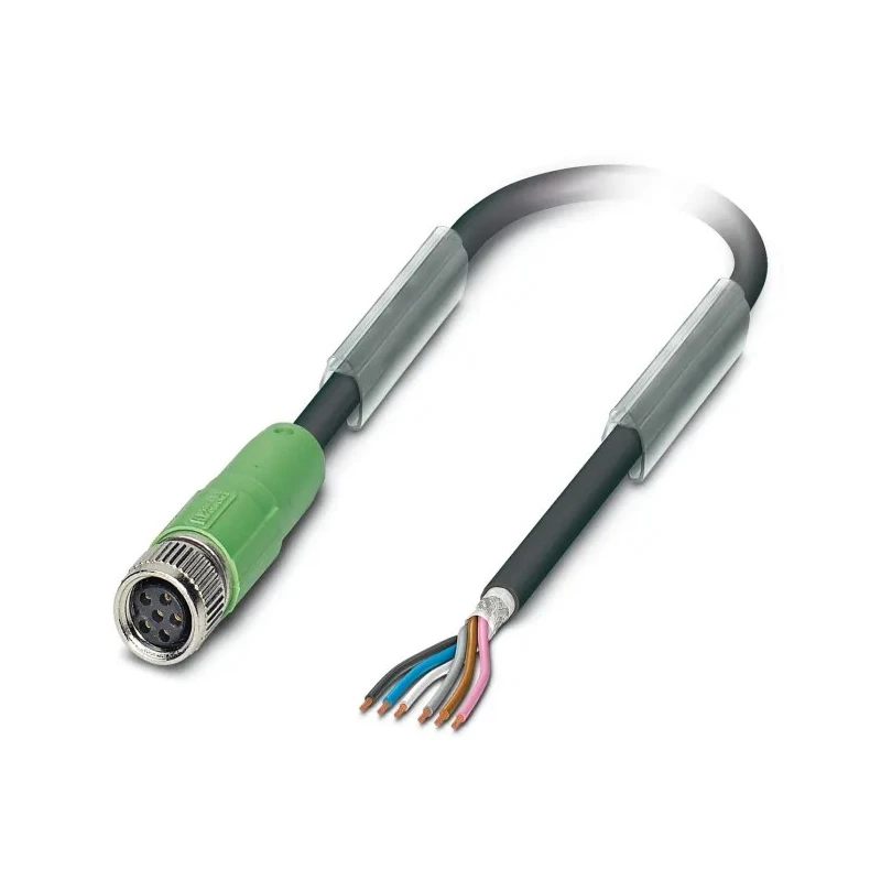 Phoenix Contact Sensor Actuator Cable Female 6 Way M8 to 6 Way Unterminated Polyurethane Jacket 5 m 1522419