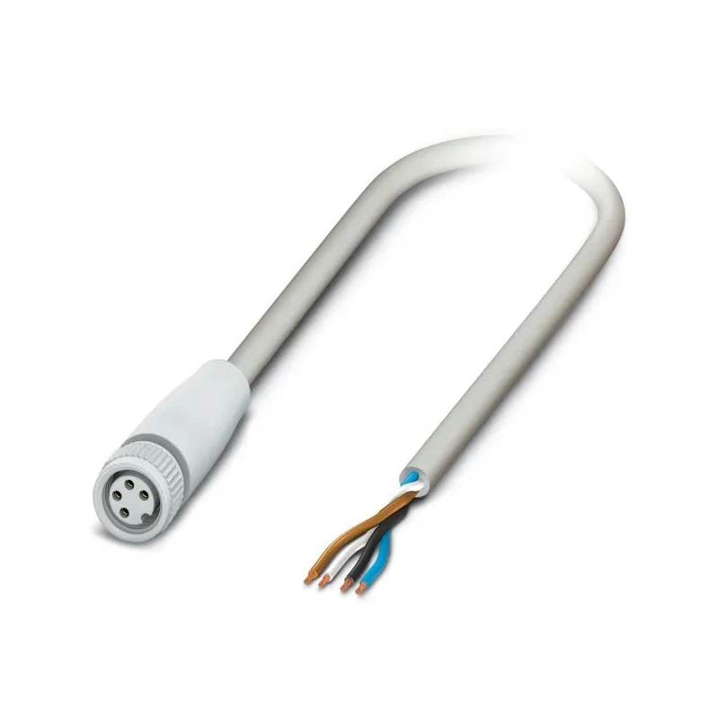 Phoenix Contact Female 4 Way M8 to 4 Way Unterminated Sensor Actuator Cable 10m 30V SAC-3P 1406849