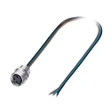 Phoenix Contact Sensor Actuator Cable Female 3 Way M8 to Unterminated 3 Way, PVC Jacket, 1m Length 1541733