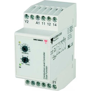 Carlo Gavazzi CLD Series Conductive Level Sensor, DIN Rail Mount, ABS Housing, 100m Cable Length CLD2EA1CM24