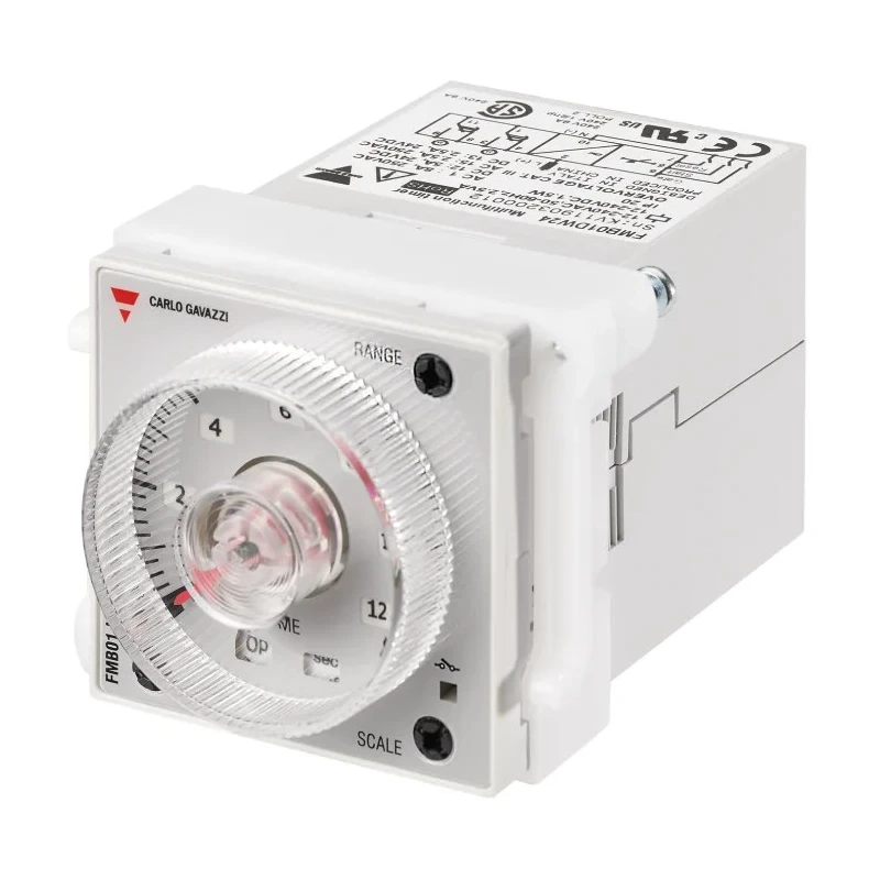Carlo Gavazzi Timer Relay Multifunction 4-Contact DPDT, 12 to 240 V AC/DC, 0.05 s to 300 h FMB01