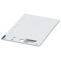 Phoenix Contact Panel Marker, White 15 mm Length, 0.5 mm Height, 27 Labels 0830300