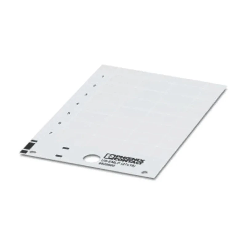 Phoenix Contact Panel Marker, White 15 mm Length, 0.5 mm Height, 27 Labels 0830300