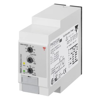 Carlo Gavazzi PMC01 Series DIN Rail Timer Relay, 2-Contact, 24 V dc 115V ac, 0.1 s to 100 h, 7-Function, 2 SPDT Switch
