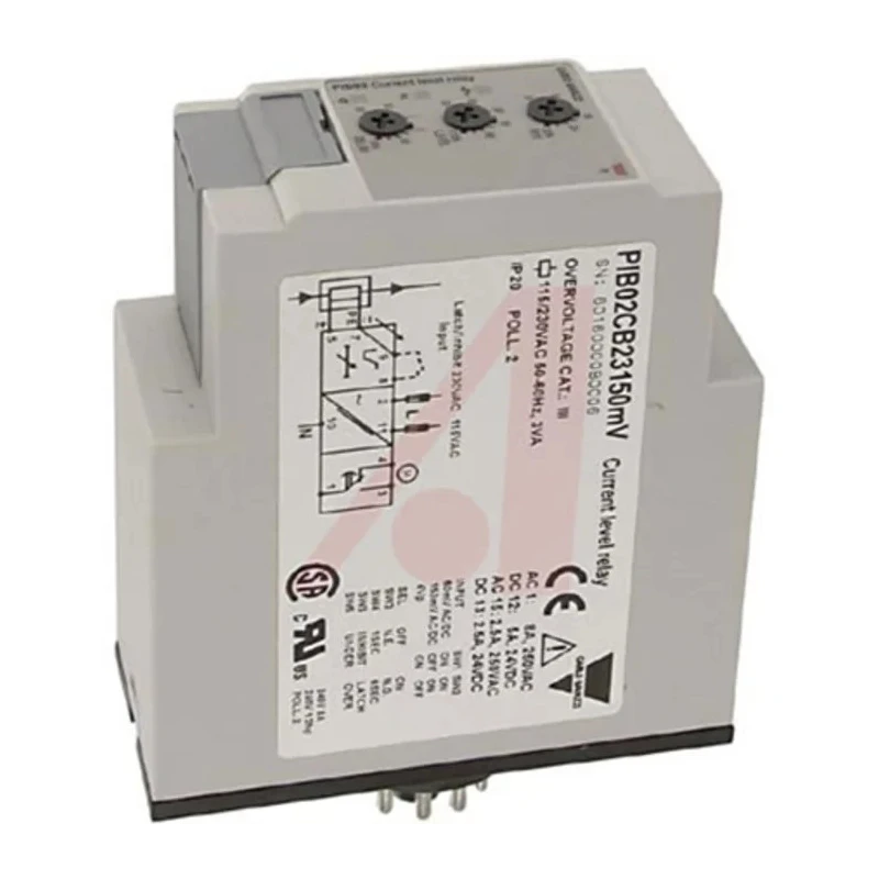 Carlo Gavazzi Monitoring Relay 1 Phase SPDT DIN Rail 48 V ac 115 V ac 230 V ac PIB02CB23150MV