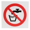 RS PRO Plastic Not Drinking Water Prohibition Sign 200mm x 200mm ISO 7010 857-8646