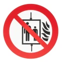 RS PRO Plastic Fire Safety Sign Do Not Use Lift in the Event of Fire 857-8659
