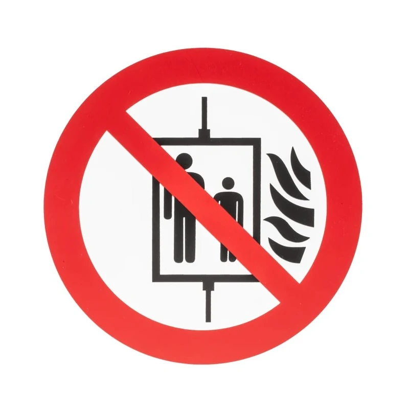 RS PRO Plastic Fire Safety Sign Do Not Use Lift in the Event of Fire 857-8659