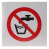 RS PRO Vinyl Not Drinking Water Prohibition Sign 100mm x 100mm Self-Adhesive Vinyl 857-8637