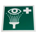 RS PRO Plastic White and Green Eyewash Station Safety Sign Label Symbol 200mm x 200mm 857-8725