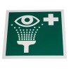 RS PRO Plastic White and Green Eyewash Station Safety Sign Label Symbol 200mm x 200mm 857-8725
