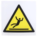 RS PRO Hazard Warning Sign Slippery Surface Plastic 200mm x 200mm ISO 7010 857-8706