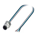 Phoenix Contact Male 4 way M12 to 4 way Unterminated Sensor Actuator Cable 500mm 250V IP67 1551875