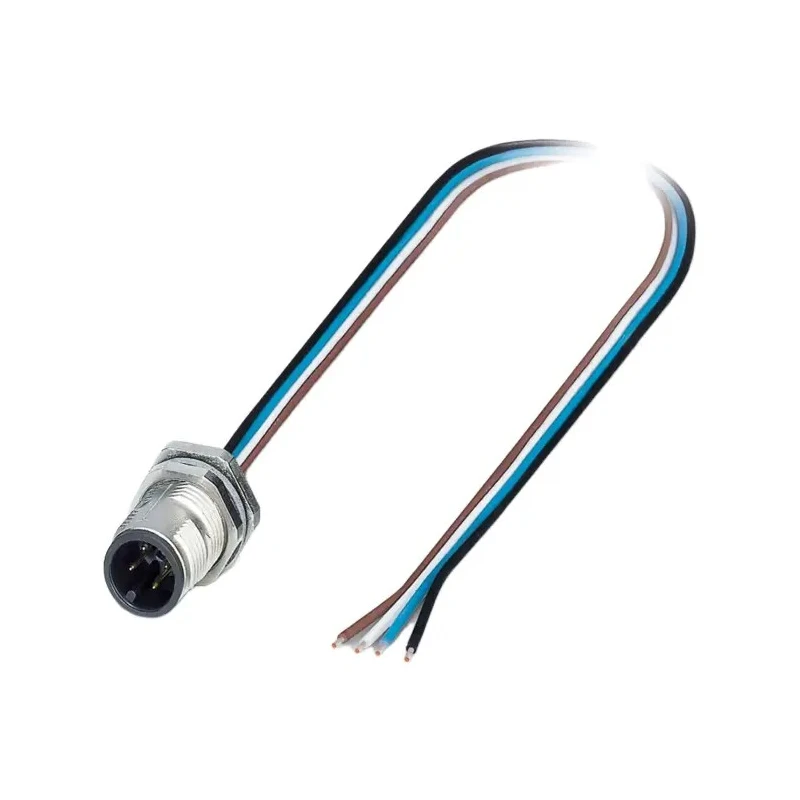 Phoenix Contact Male 4 way M12 to 4 way Unterminated Sensor Actuator Cable 500mm 250V IP67 1551875