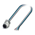 Phoenix Contact Male 4 way M12 to 4 way Unterminated Sensor Actuator Cable 500mm 250V IP67 1551875