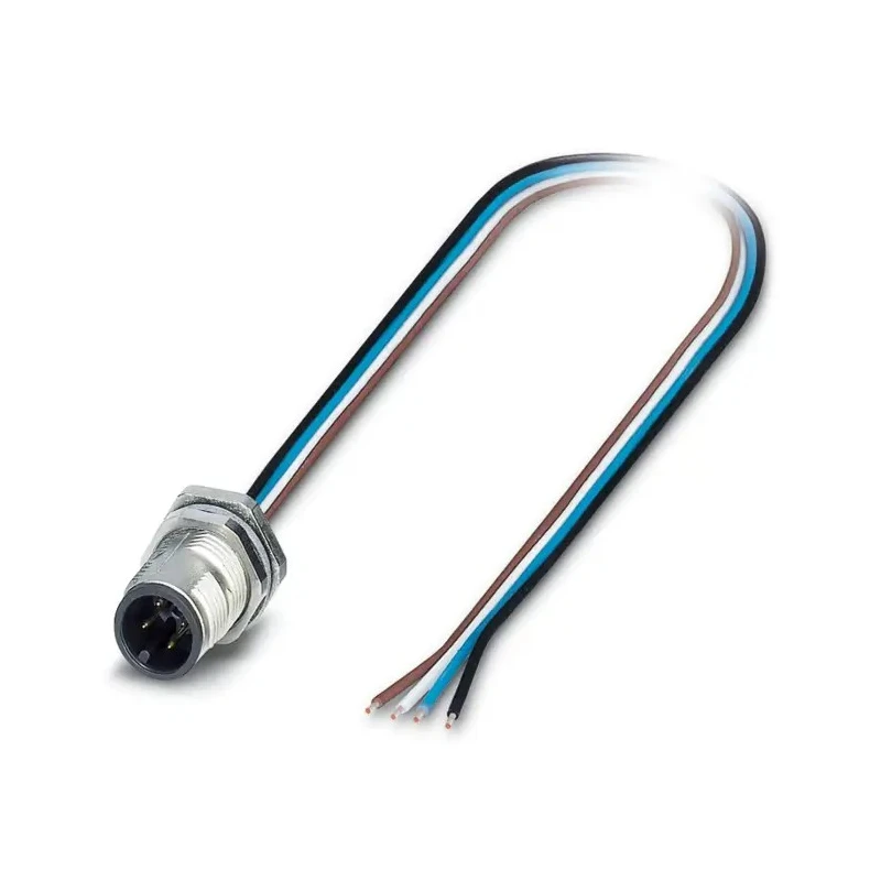 Phoenix Contact Male 4 way M12 to 4 way Unterminated Sensor Actuator Cable 500mm 250V IP67 1551875