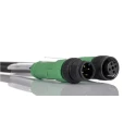Phoenix Contact Sensor Actuator Cable Male 4 way Straight to Female 4 way Straight 3 m 250V PUR Jacket 1442861