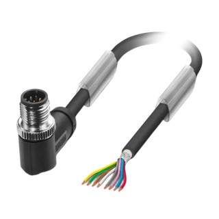 Phoenix Contact Sensor Actuator Cable Male 8 Way M12 Connector to Unterminated 1.5 m Polyurethane Jacket 30V 1522817