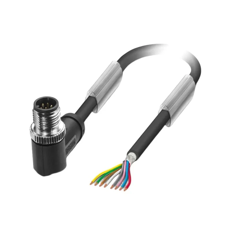 Phoenix Contact Sensor Actuator Cable Male 8 Way M12 Connector to Unterminated 1.5 m Polyurethane Jacket 30V 1522817