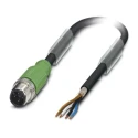 Phoenix Contact Sensor Actuator Cable Male 4 way M12 to 4 way Unterminated, 1.5 m, Polyurethane Jacket, 48, 60V 1682715