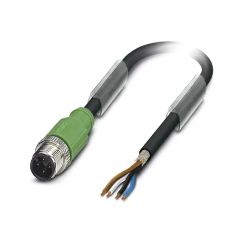 Phoenix Contact Sensor Actuator Cable Male 4 way M12 to 4 way Unterminated, 1.5 m, Polyurethane Jacket, 48, 60V 1682715