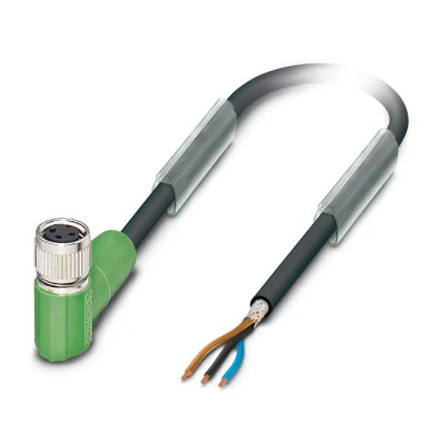 Phoenix Contact Sensor Actuator Cable Female 3 way Right Angle to 3 way Unterminated, Polyurethane Jacket, 60V, 10m 1521795