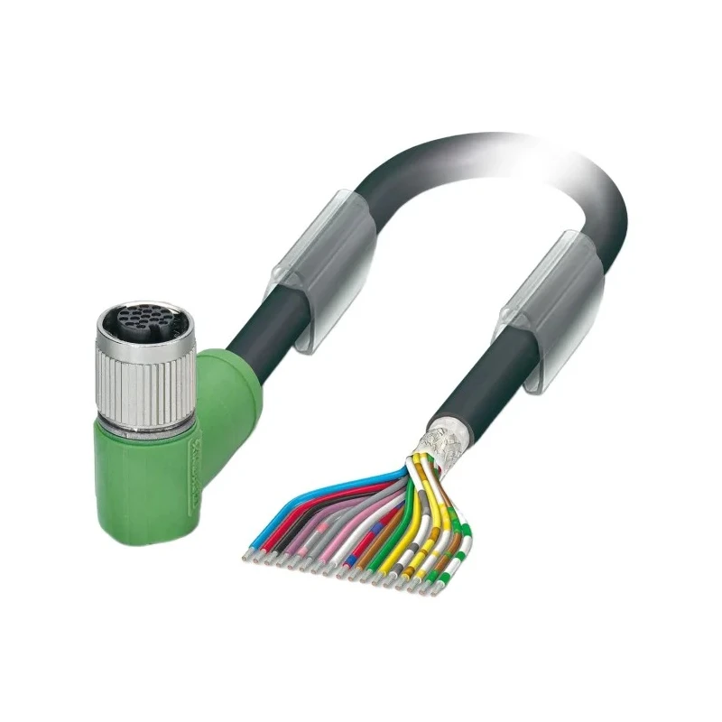 Phoenix Contact Sensor Actuator Cable Female 17 Way Right Angle to 17 Way Unterminated 3 m 30V 1430336