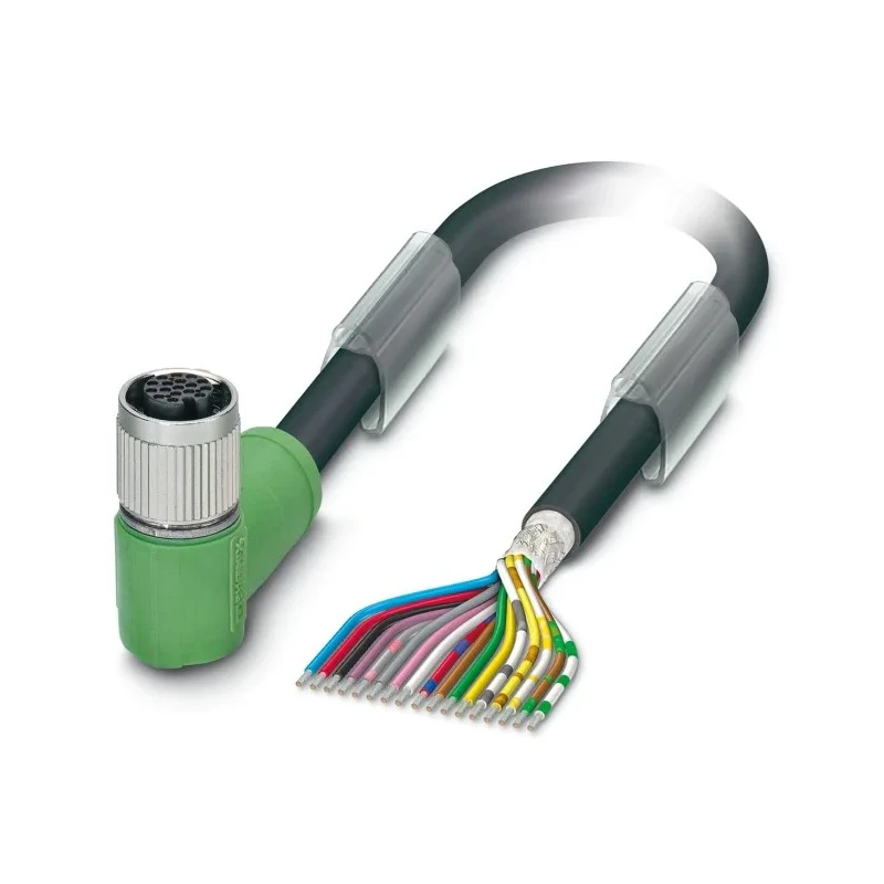 Phoenix Contact Sensor Actuator Cable Female 17 Way Right Angle to 17 Way Unterminated 3 m 30V 1430336