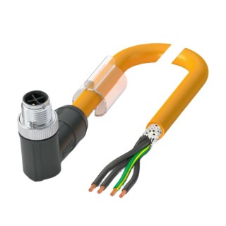 Phoenix Contact Sensor Actuator Cable Male 4 way M12 to Unterminated 4 way Free End, Polyurethane Jacket, 5 m 1424110