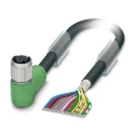 Phoenix Contact Sensor Actuator Cable SAC-17P Female 17 way Right Angle to 17 way Unterminated 5 m 30V 1430349