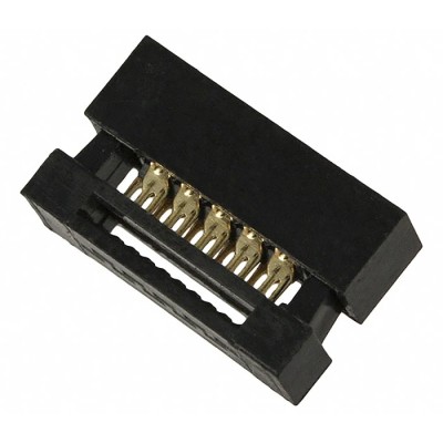 Amphenol Communications Solutions 10-Way IDC Connector Female for Cable, 2 Row 20021444-00010T1LF