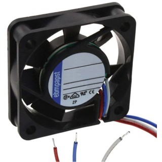ebm-papst 400 F Series Compact Square Axial Fan 5V DC, 900mW, 0.12A Max, 6000 RPM, IP20, 40x40x10 mm 