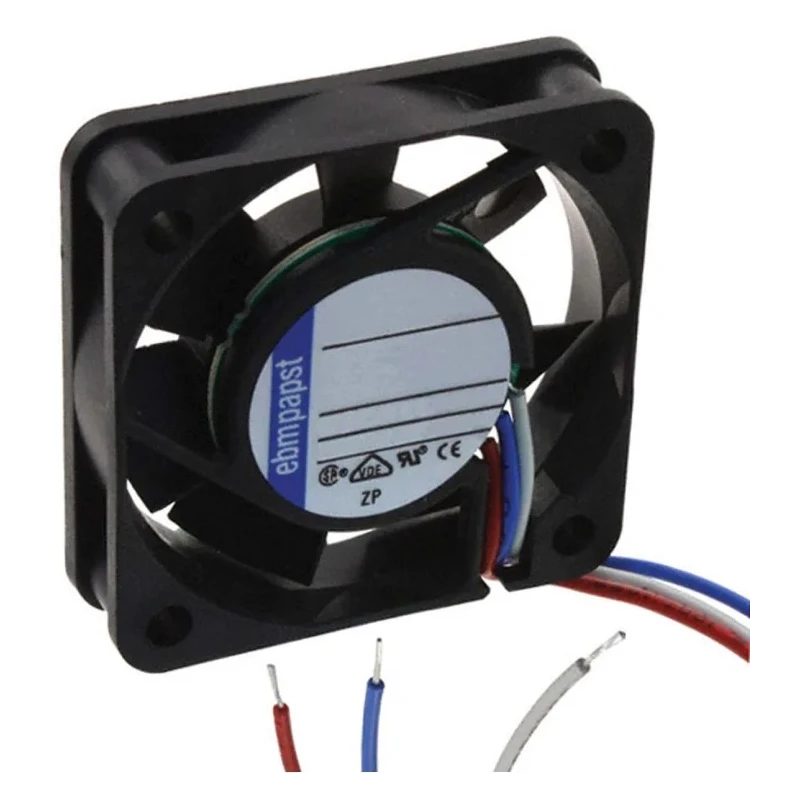 ebm-papst 400 F Series Compact Square Axial Fan 5V DC, 900mW, 0.12A Max, 6000 RPM, IP20, 40x40x10 mm 