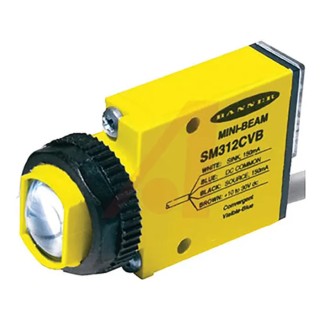 Banner Through Beam Photoelectric Sensor Block Style with 3 m Detection Range, NPN/PNP Output, IP67 Protection 