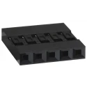 Amphenol Communications Solutions Mini-PV Female Connector Housing Cable Mount 2.54 mm Pitch 5 Contacts 1 Row 65039-032LF
