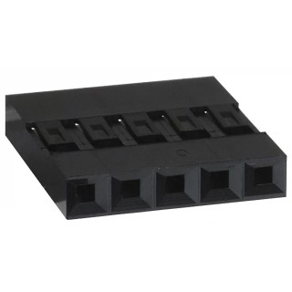 Amphenol Communications Solutions Mini-PV Female Connector Housing Cable Mount 2.54 mm Pitch 5 Contacts 1 Row 65039-032LF
