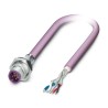 Phoenix Contact Male 5 Way M12 to 4 Way Free Cable End Bus Cable 5m SACCBP 60V IP67 1437591